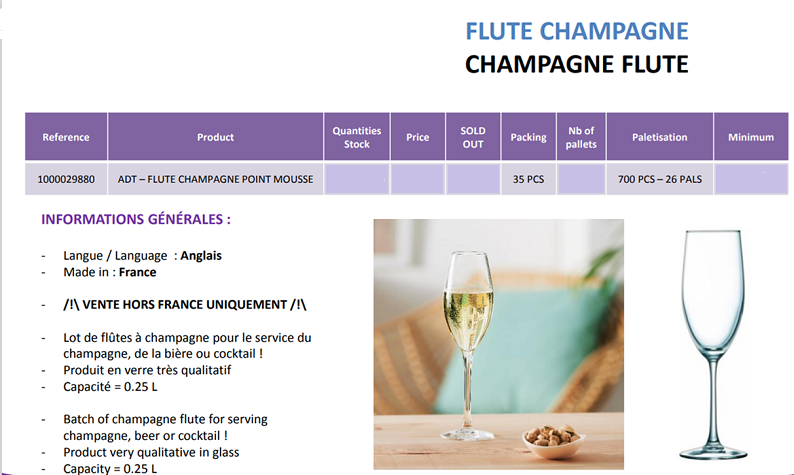 49261 - Champagne Glasses Europe